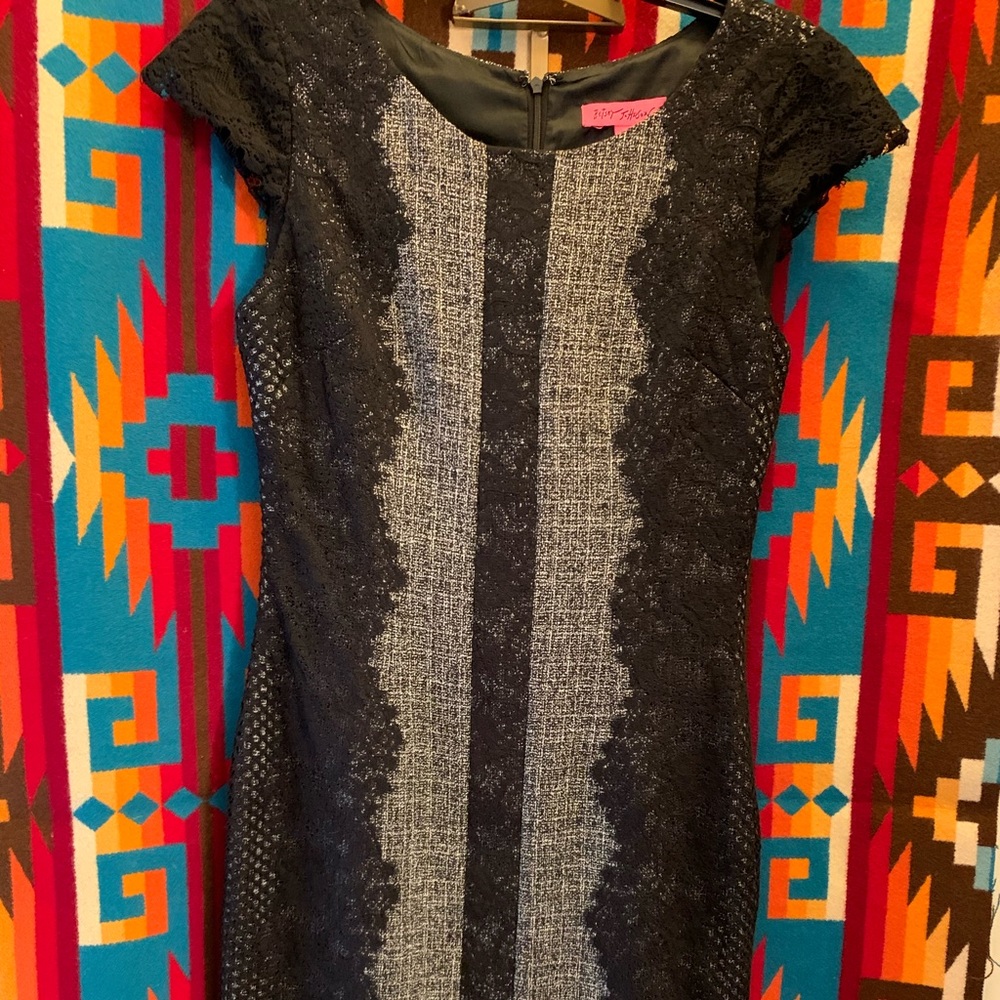 Betsey Johnson Black Lace Dress Size 2